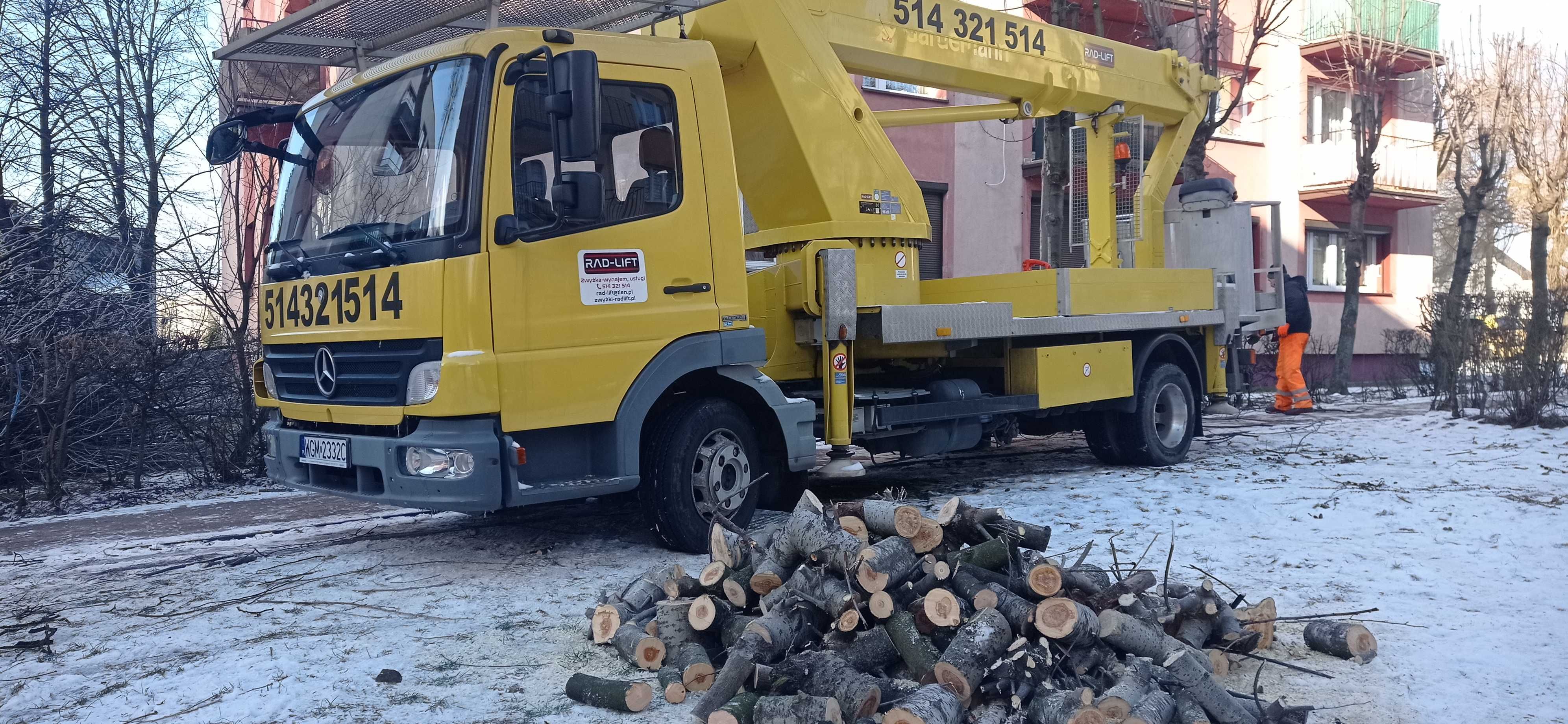 Wynajem zwyżki, podnośnik koszowy 19-27m Bytom
