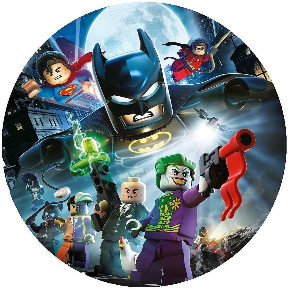 opłatek na tort lego batman 20cm