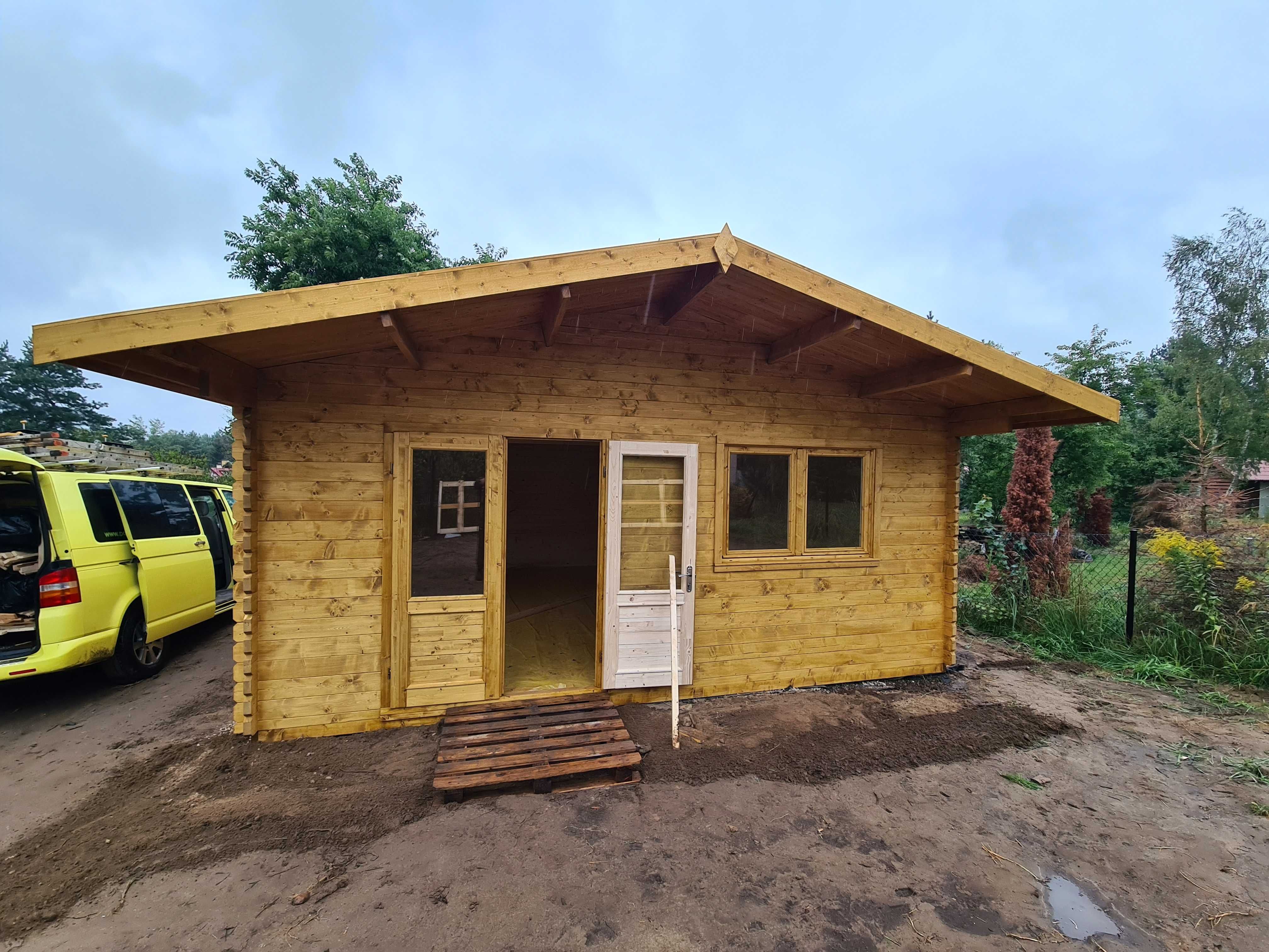 DREWNIANY Domek Letniskowy MAJKA 6X6 32 M2