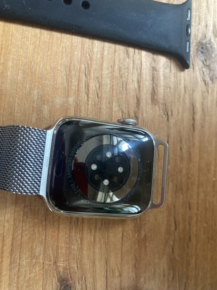 Apple watch 6 40mm stainless szafirowe iwatch LTE cellular 96%jak nowy