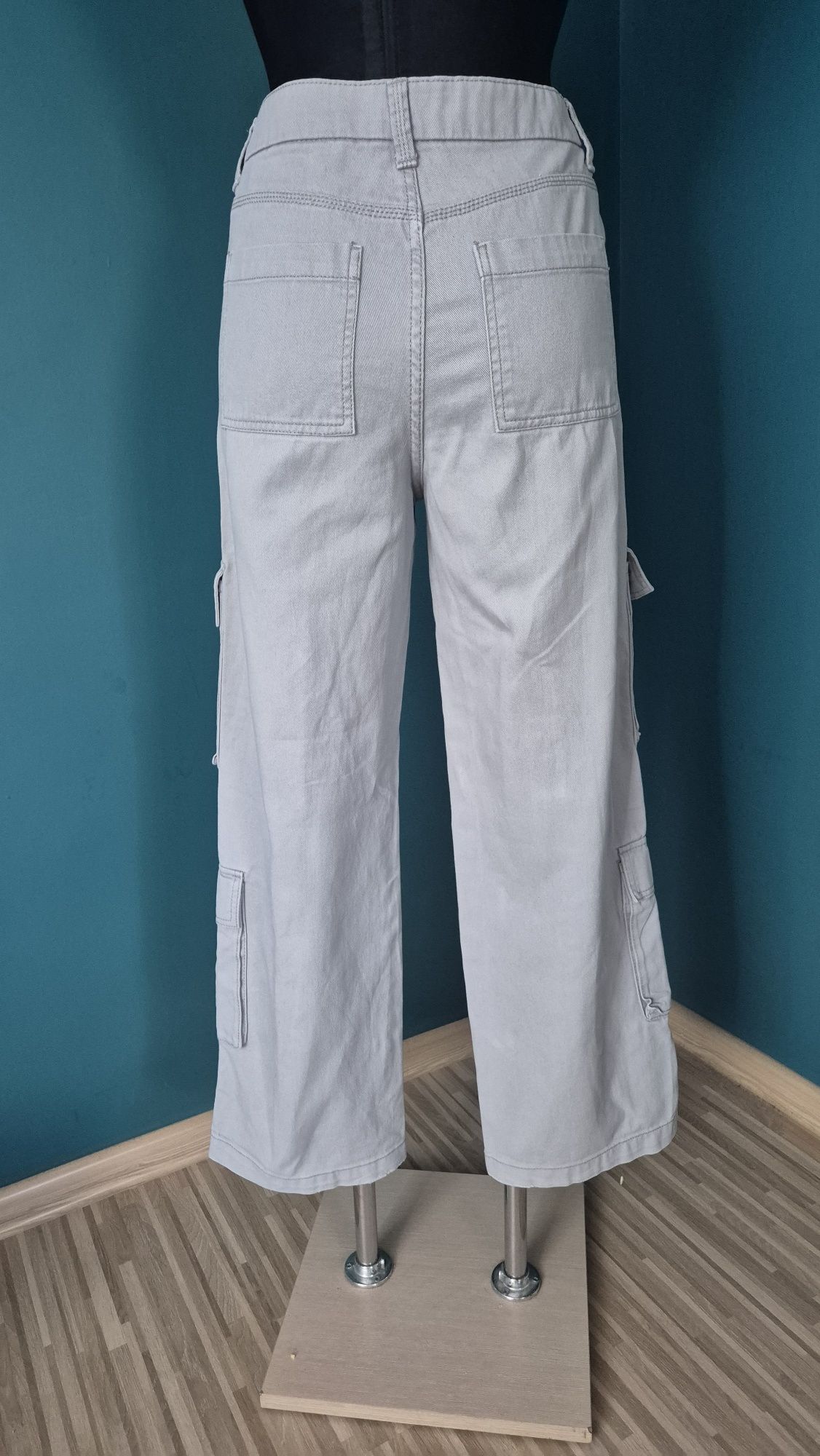 Spodnie damskie bojówki r. 34 H&M