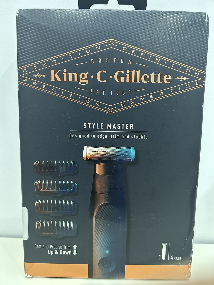 Trymer King C. Gillette Style Master z 4 nasadkami