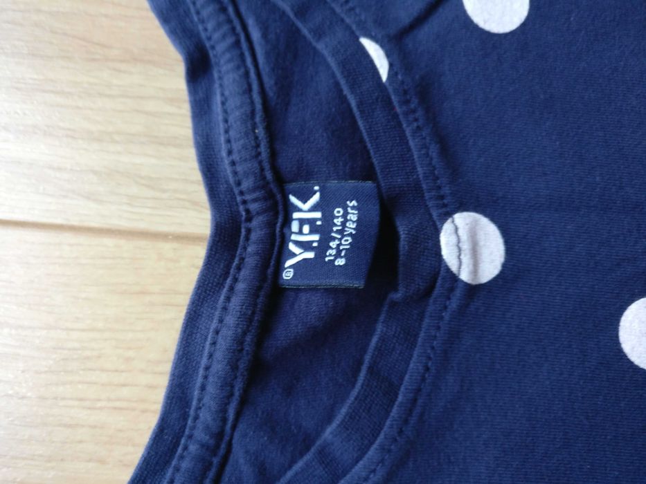 letnia sukienka w kropki rozmiar 134/140