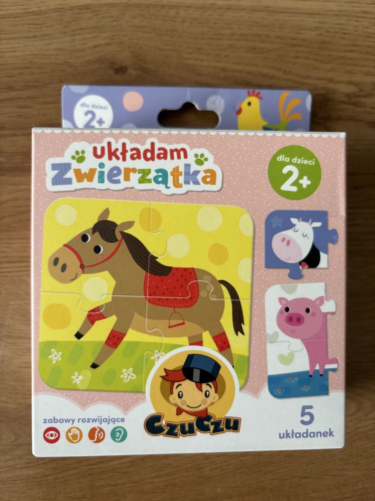 Układanka zwierzątka Czuczu, 2+, NOWE