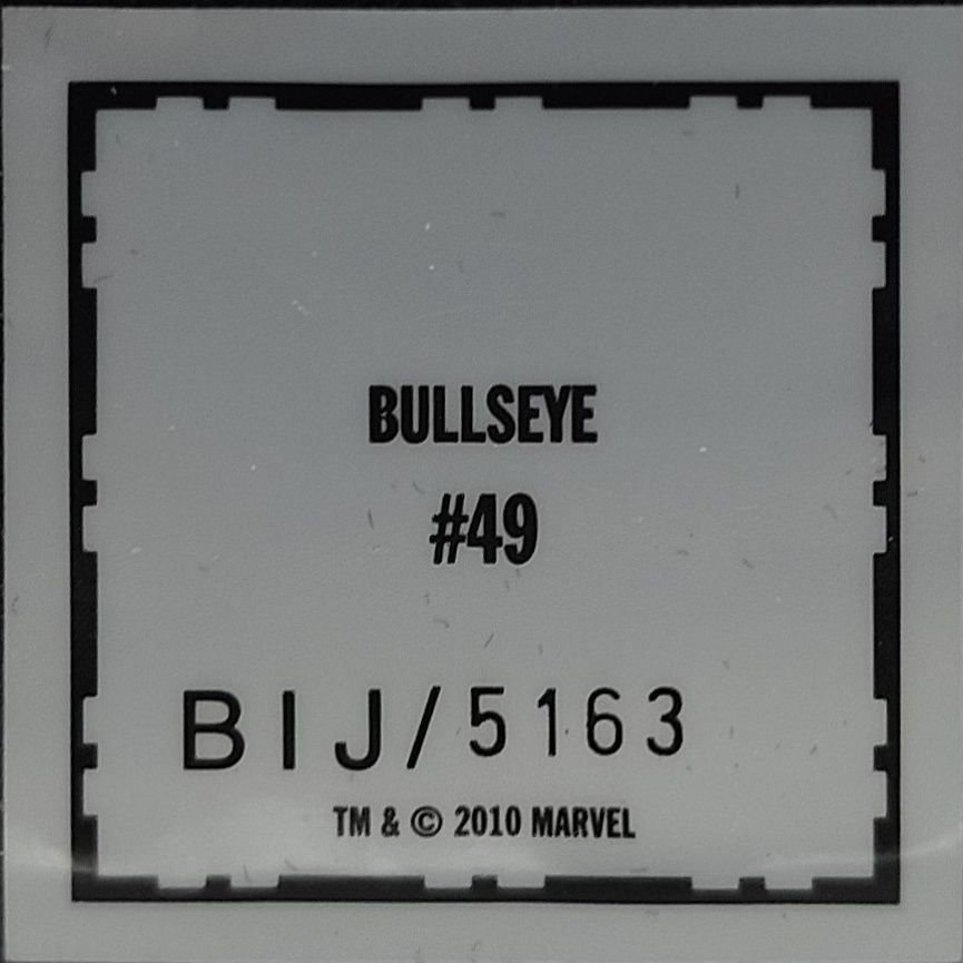 Figurka Marvel klasyczna Bullseye #49 ok 8 cm ciężka ołowiana figurka