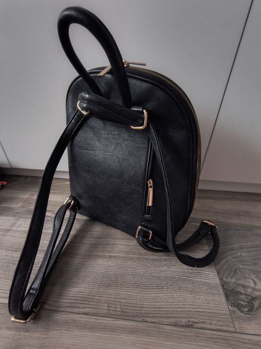 Plecak czarny skóra ekologiczna