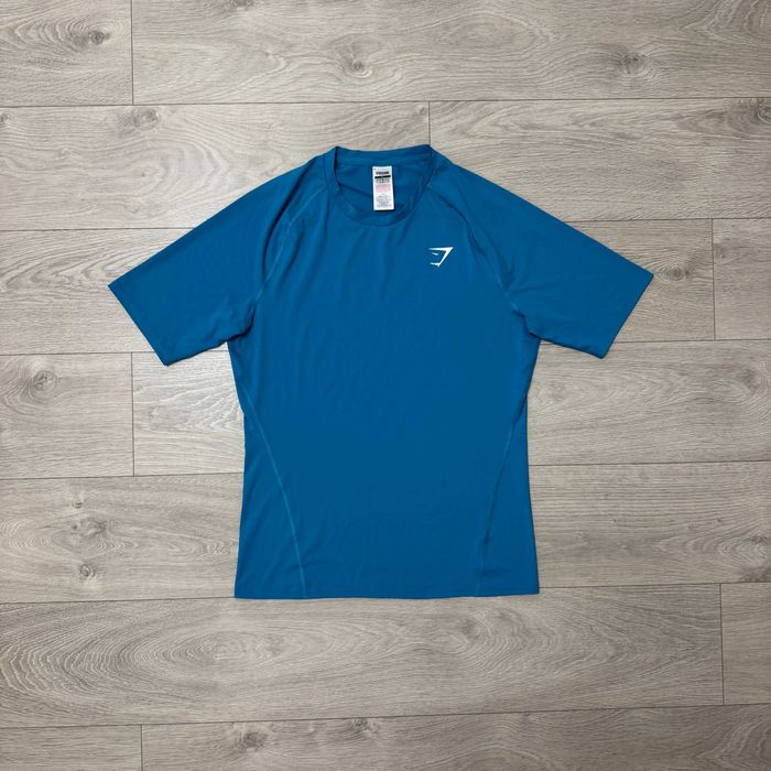 Компресійна Термо Синя Спортивна Футболка Джимшарк Gymshark, розмір XL