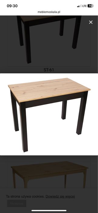 Sprzedam nowy stół drewniany rozkladany Moskała