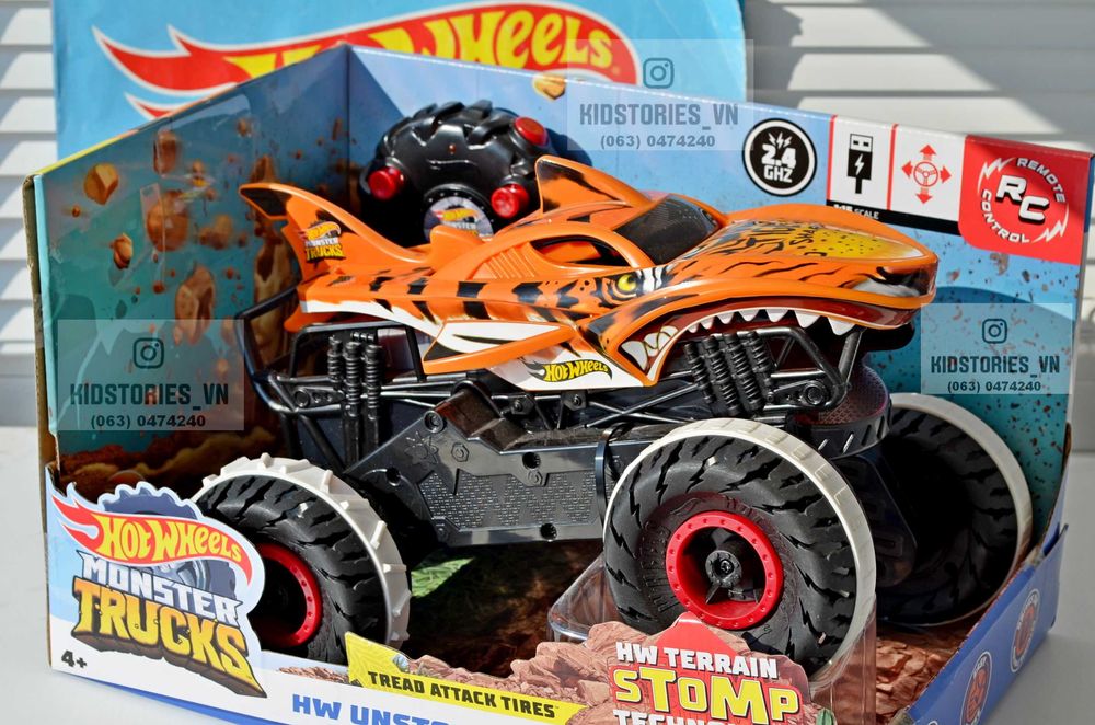 30 см Monster Trucks RC Акула Hot Wheels Tiger Shark на дистанційному