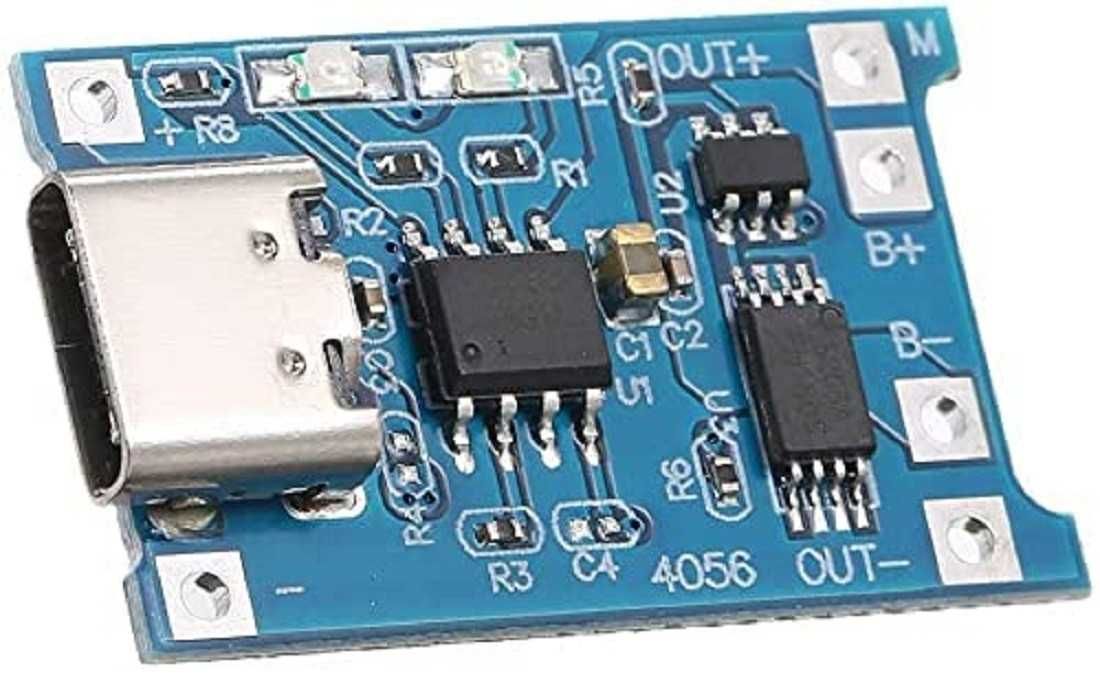 Зарядка с защитой модуль Li-ion TP 4056 micro-USB або Type-C