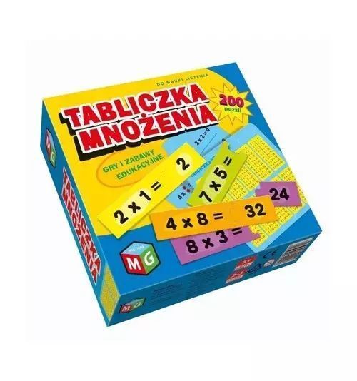 Tabliczka mnożenia. Gry i zabawy edukacyjne. Multigra