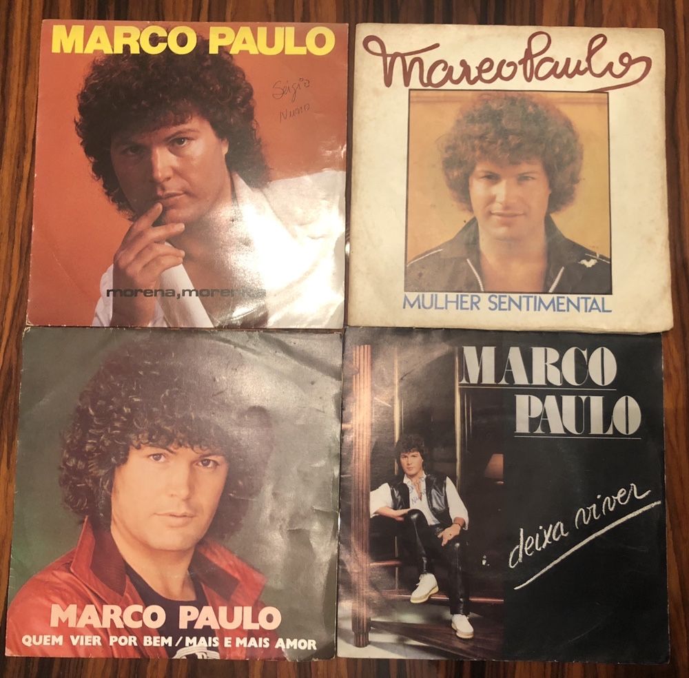 4 Vinil Single 45 rpm do Marco Paulo