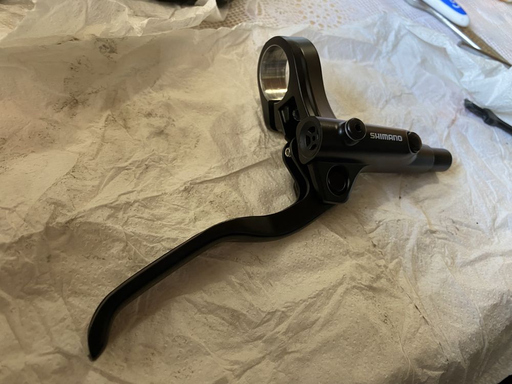 Manete esquerda freio shimano hidraulico mt200
