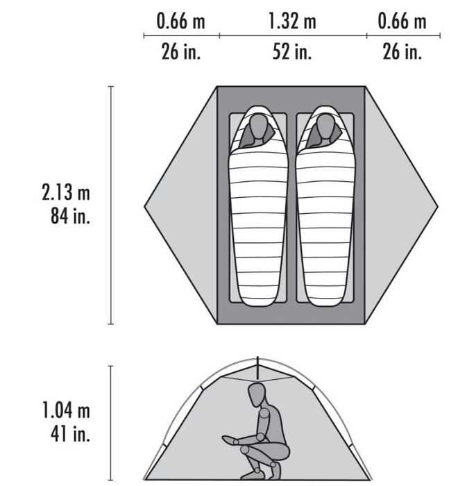 Намет MSR Elixir 2 (оновлена модель 2025)
