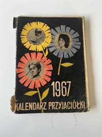 kalendarz Przyjaciółki 1967 PRL