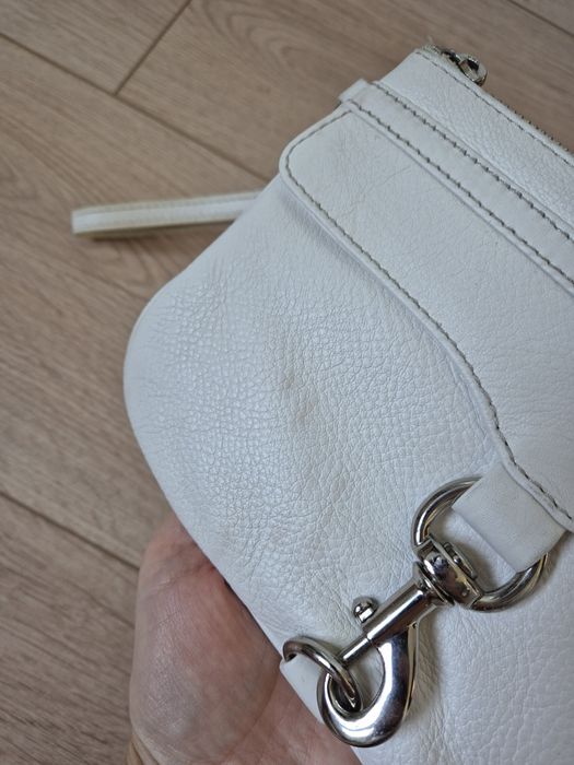 Mała kopertówka torebka biała Rebecca Minkoff używana