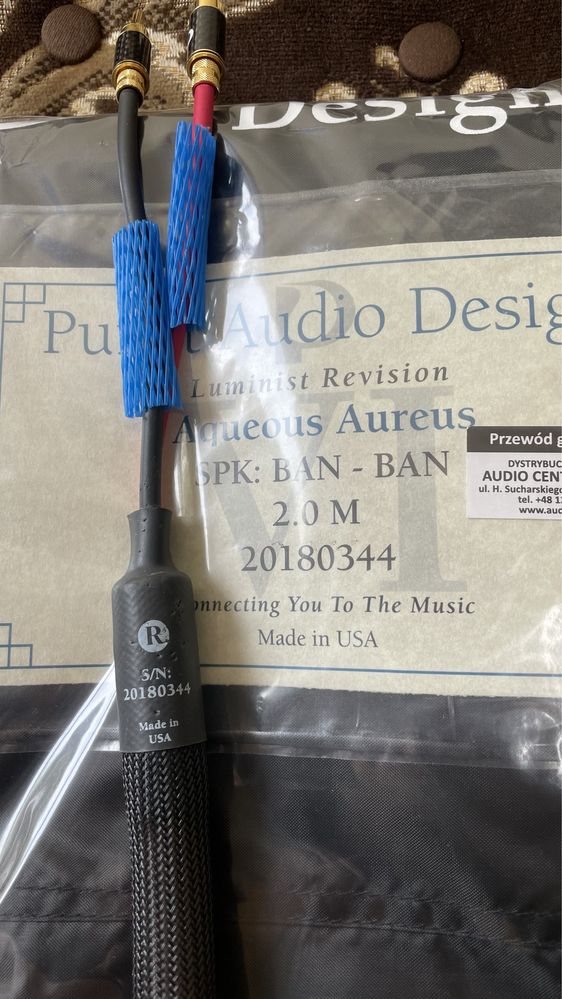 Kable głośnikowe Purist Audio Design Aqueos Aureus VI