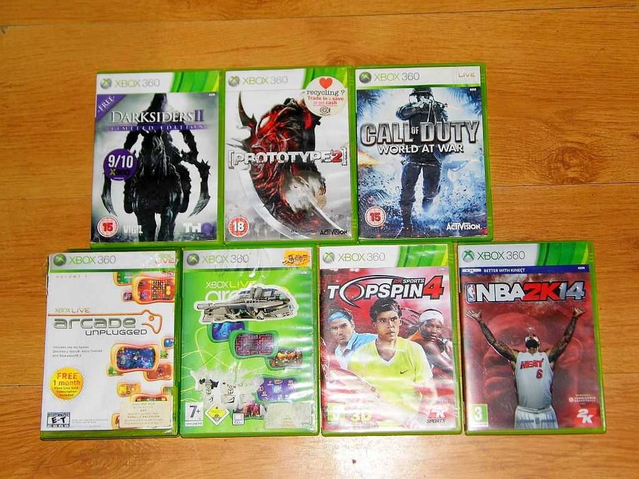 Gry na XBox 360 Darksiders 2 Prototype 2 XBox Arcade NBA 2k14 Top Spin