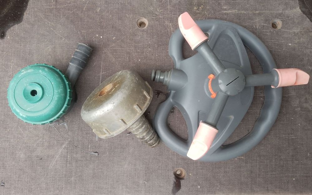 Поливалка огорода, рассеиватель воды