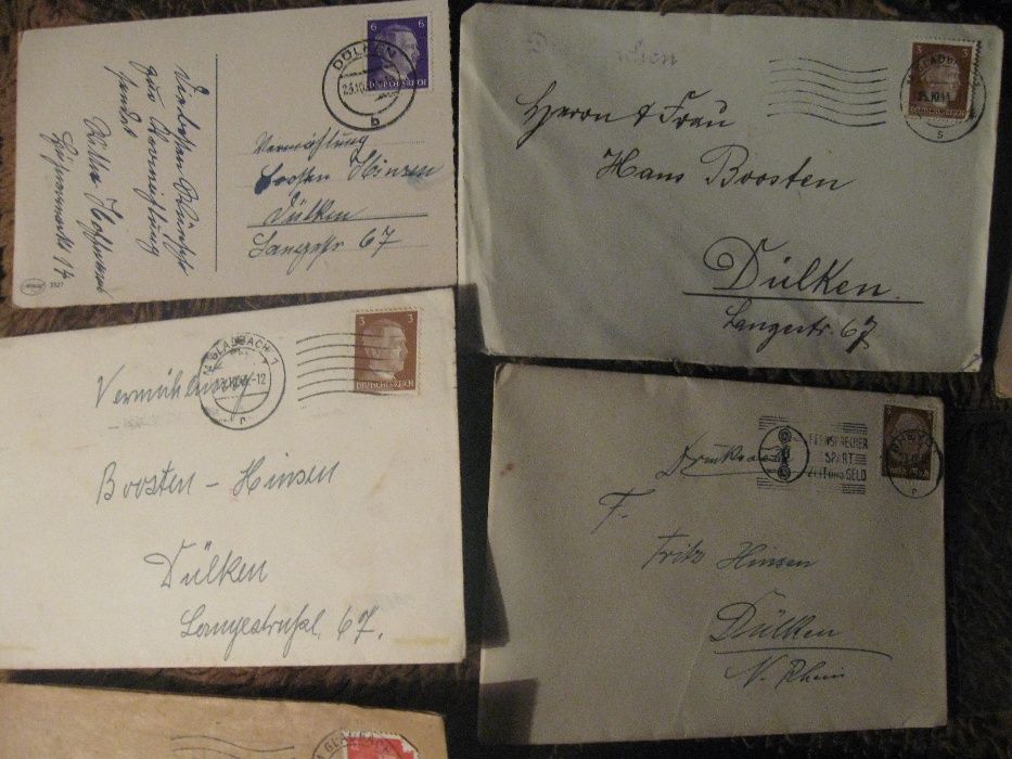 Listy koperta znaczki banknot stempel Niemcy Rzesza AH 2wś Filatelista