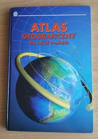 ATLAS geograficzny dla szkół średnich + gratis płyta, mapy kartografia