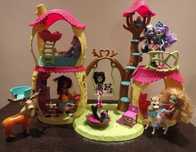 Zestaw Enchantimals leśny domek + 6 lalek + figurki zwierzęta