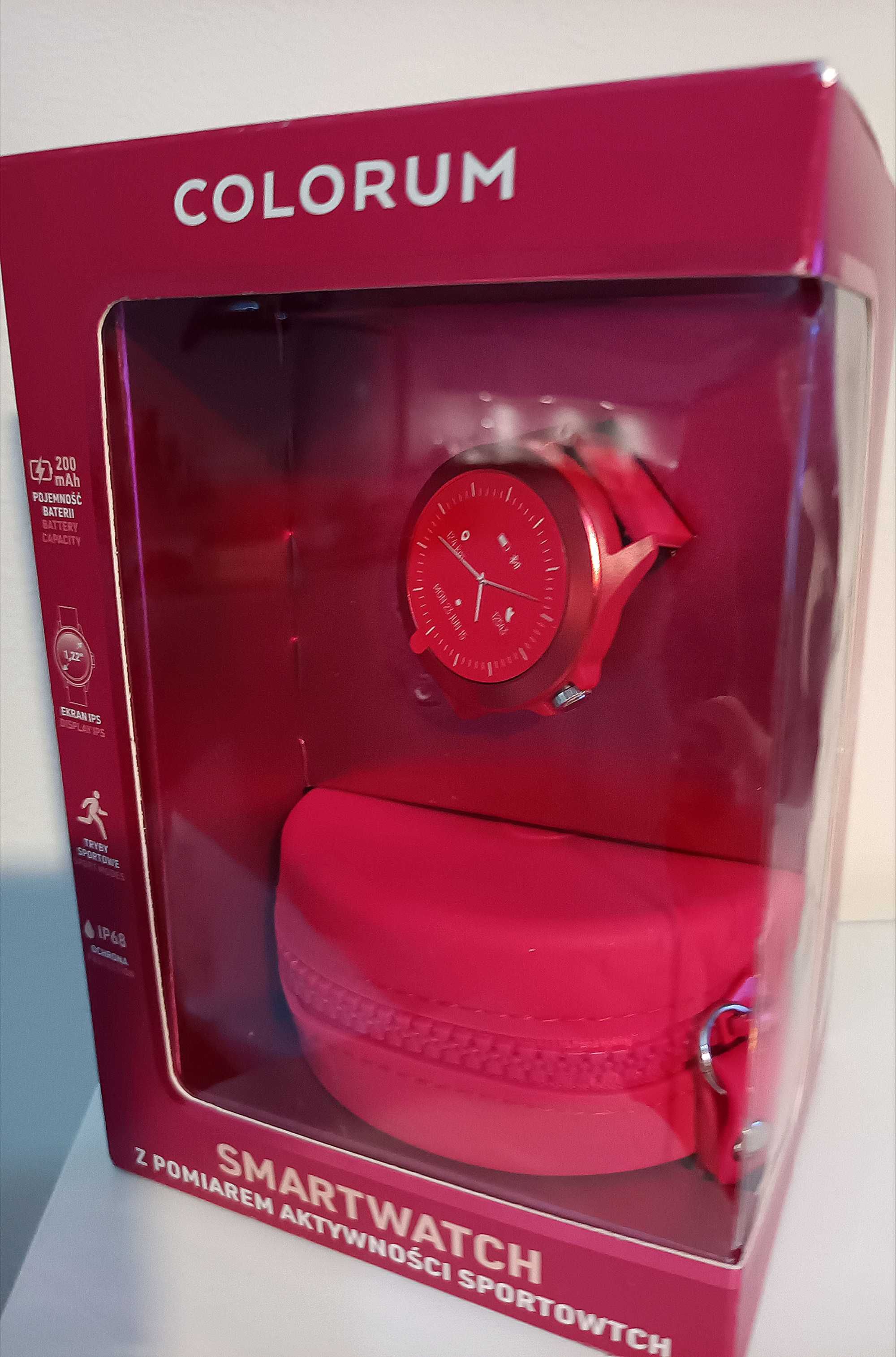 Nowy smartwatch Forever Colorum CW-300 xMagenta
