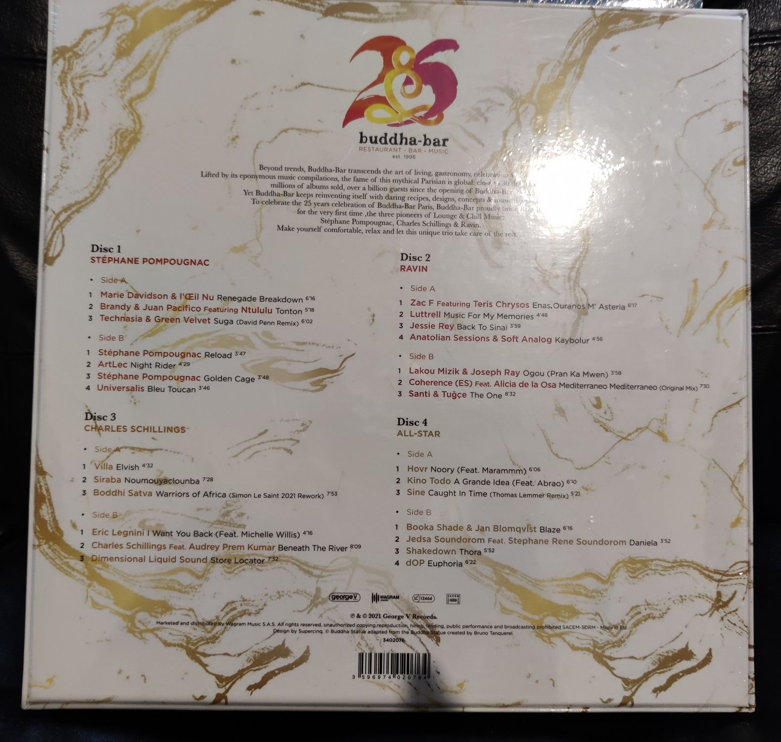 Buddha-Bar, 25 years Anniversary Collection, 4 LP Box Vinyl