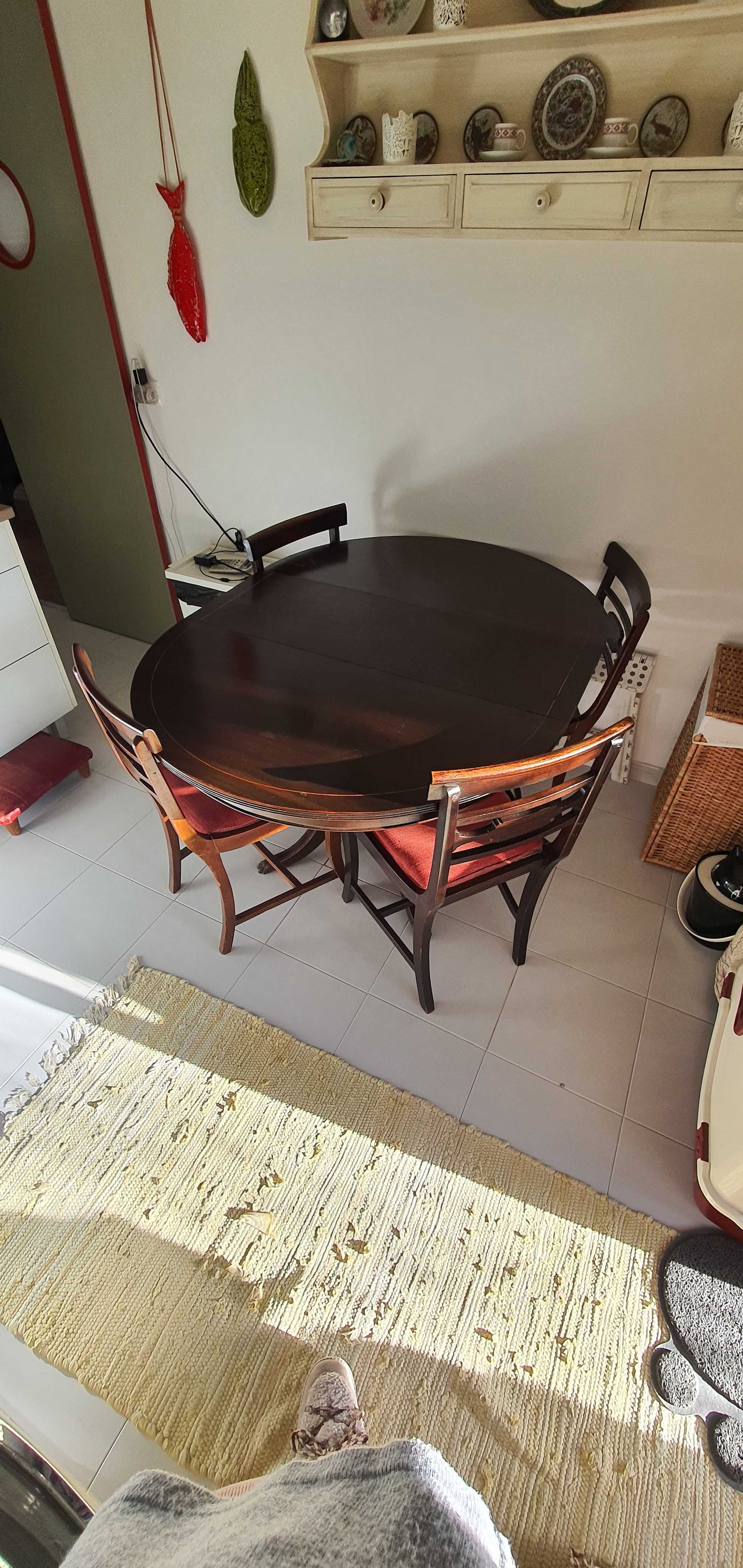 Conjunto mesa e cadeiras