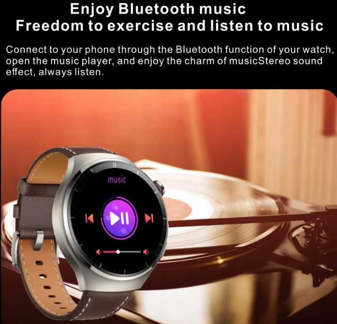 Smartwatch MA14 Ekran AMOLED 1.62", Monitor Zdrowia, NFC ttst1473