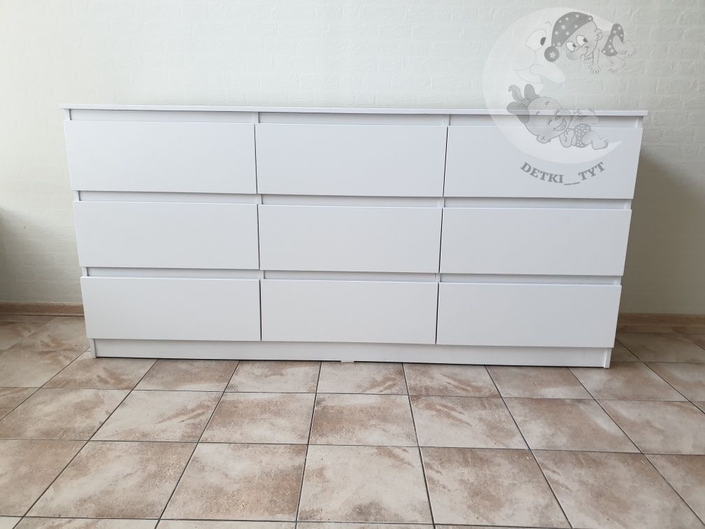 Великий комод 90×45×190 см 9 шухлядок! Зручне та містке зберігання