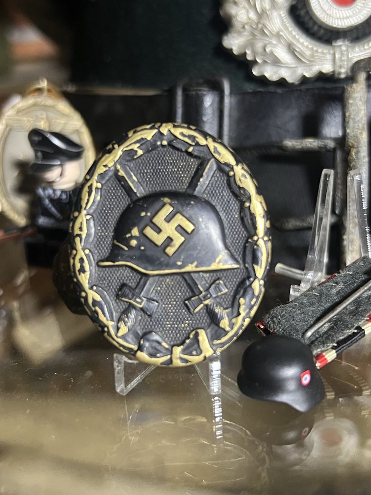 Odznaka za rany 3 rzesza czarna , nie bagnet hełm mauser