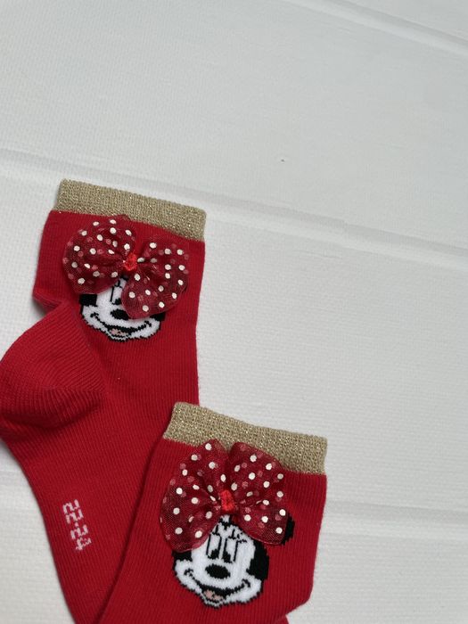 22-24 Original Marines 3pak skarpetki z kokardką Minnie Mouse Disney