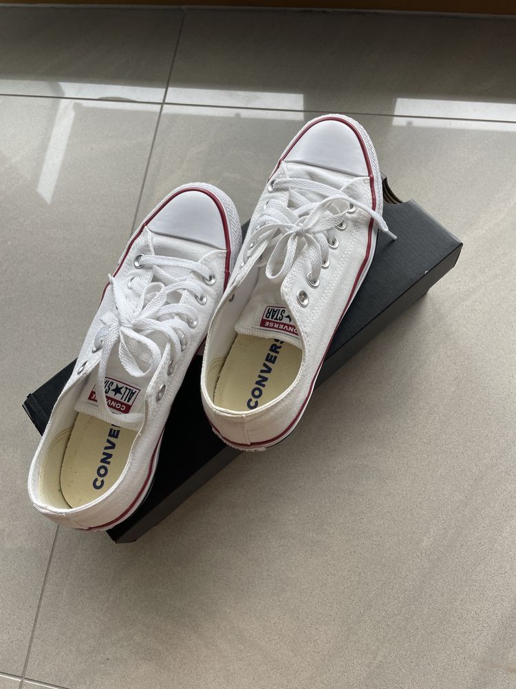 Sneakers trampki converse niskie białe damskie rozmiar 39