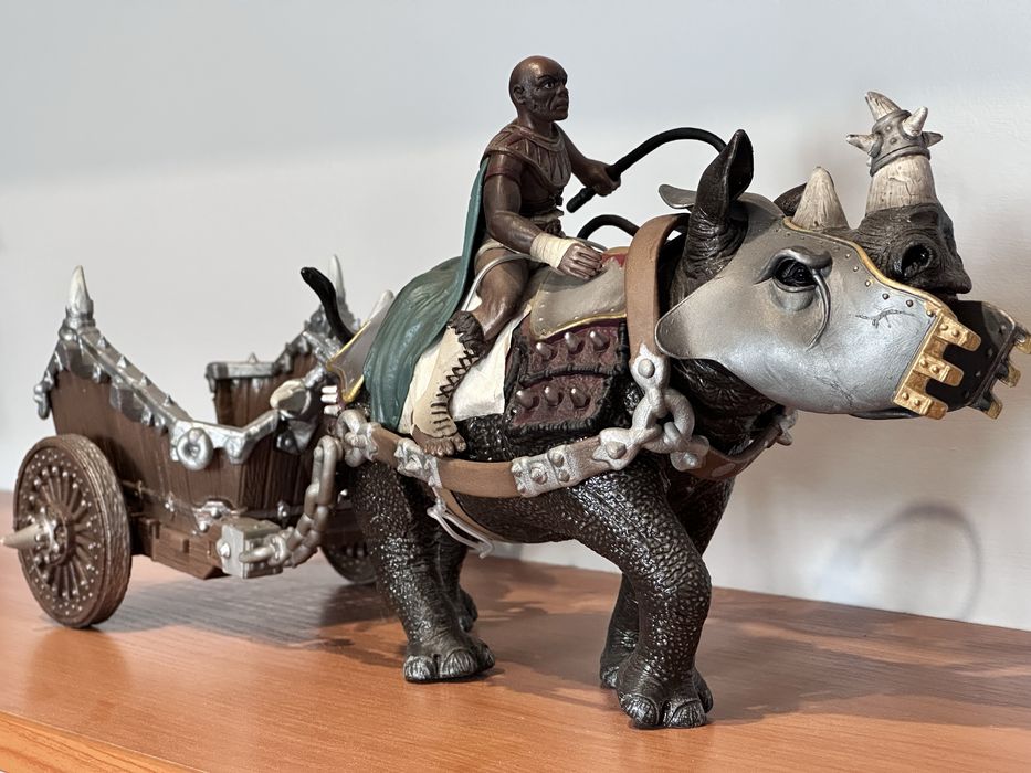 Schleich 70083 Гладиатор на боевом носороге — оригинал, редкость