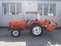 Japoński Traktor ciągnik Kubota L1-235 4x4 + glebogryzarka 23km Rewers