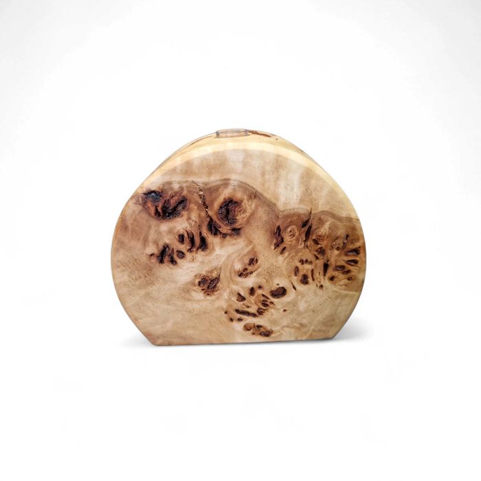 Wazonik, wazon drewniany topola - dekoracja, prezent