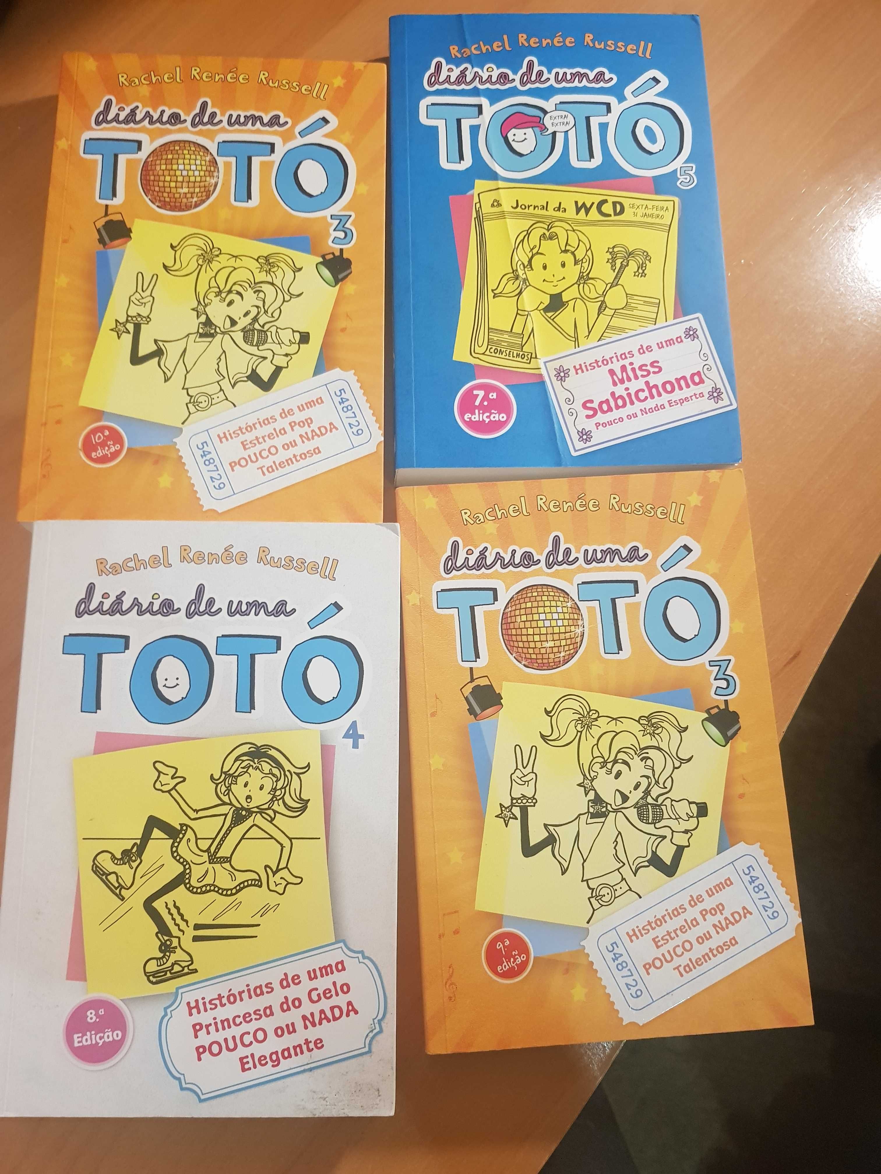 Livros o diário de uma totó novos