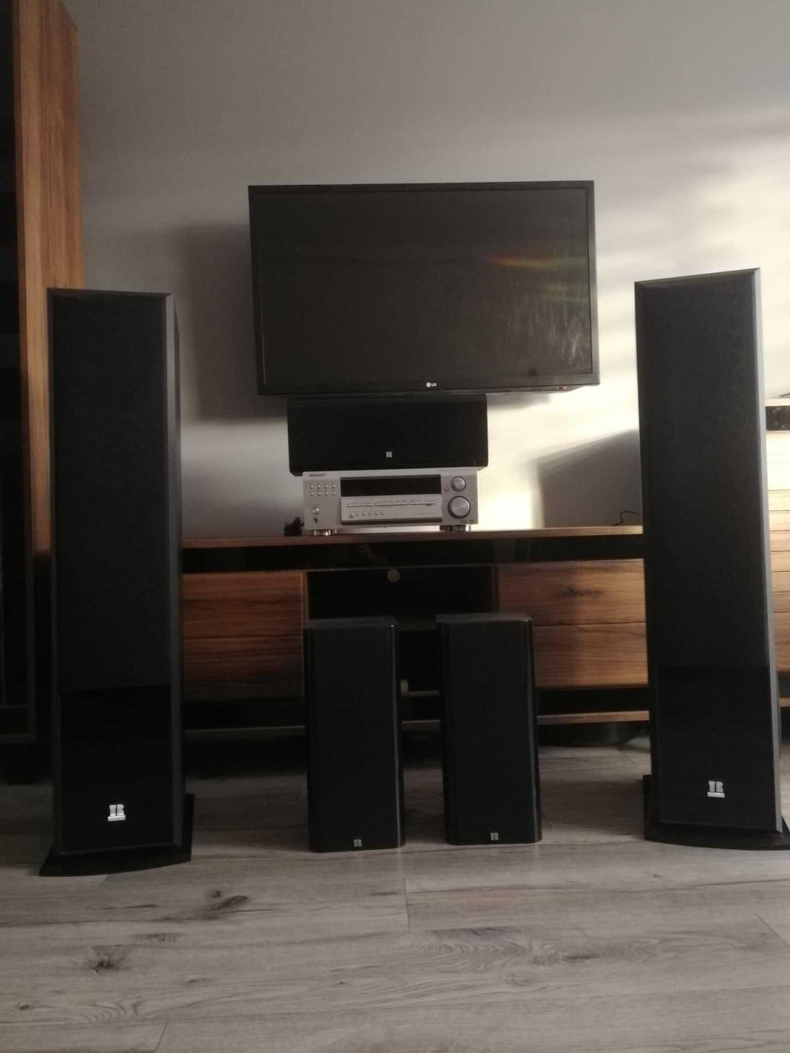 Kino domowe 5.1 + Amplituner Pioneer VSX-D514. 1400 W Subwoofer