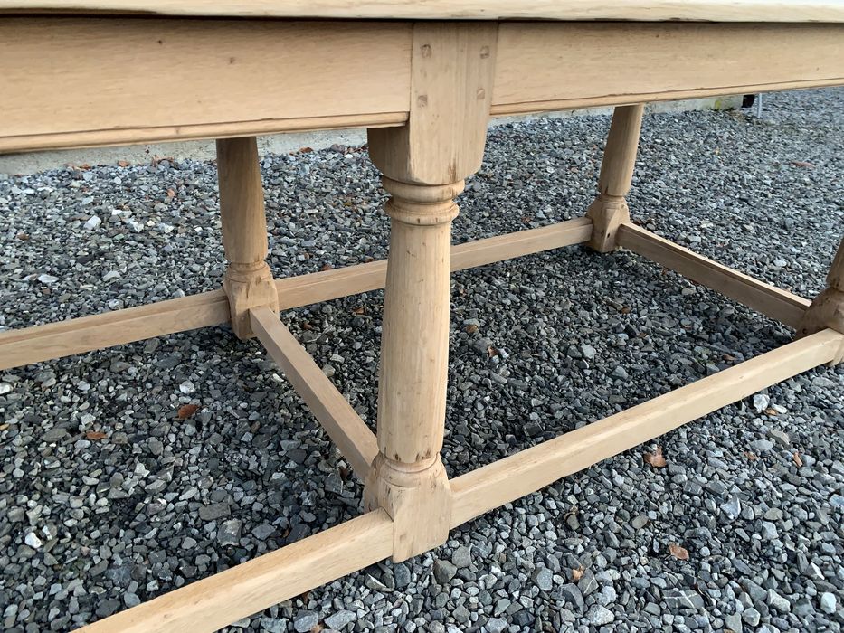 Stół lity dębowy oczyszczony surowy DUŻY 290 cm