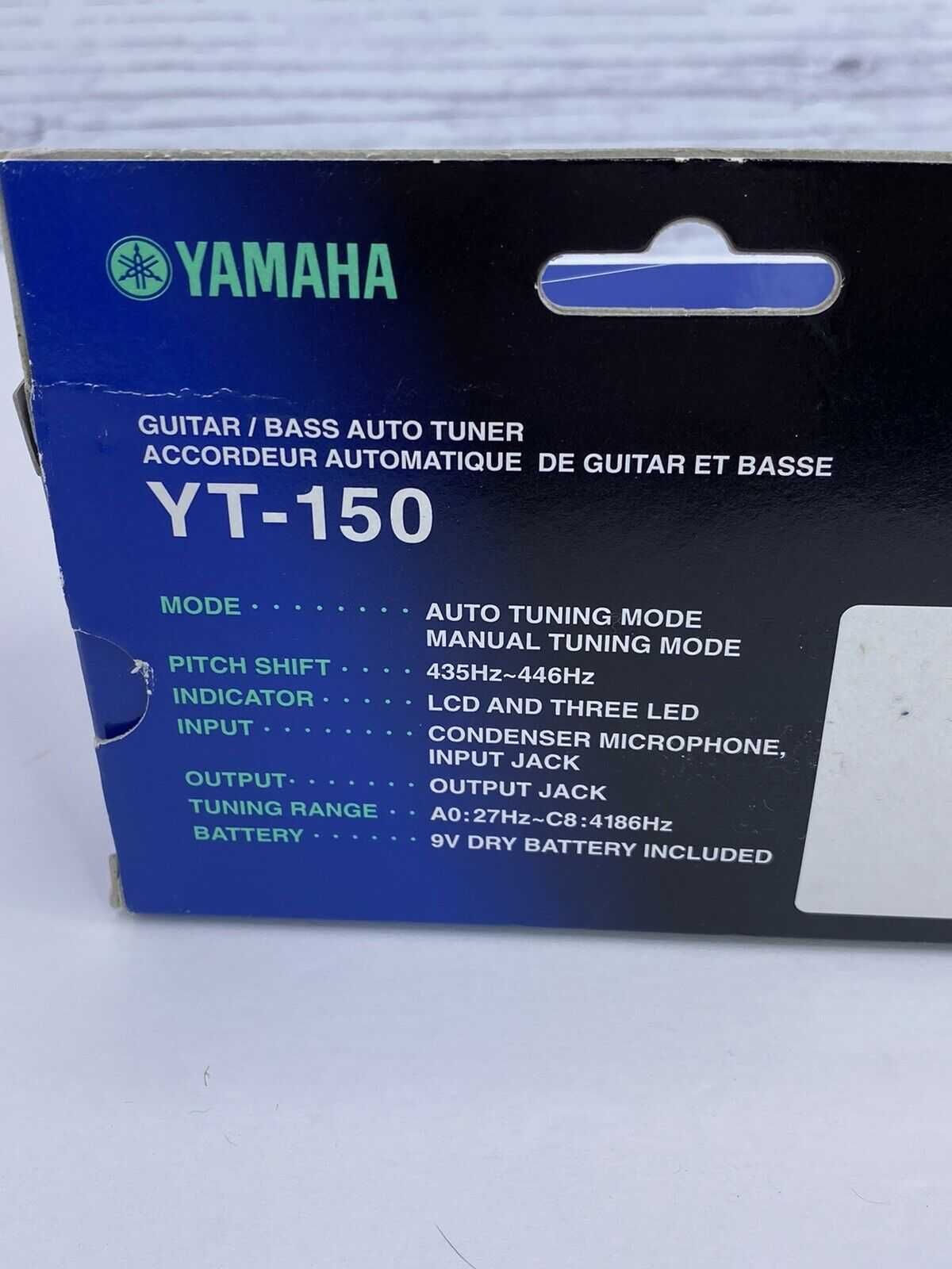 YAMAHA Guitar/Bass Auto Tuner YT-150 Novo