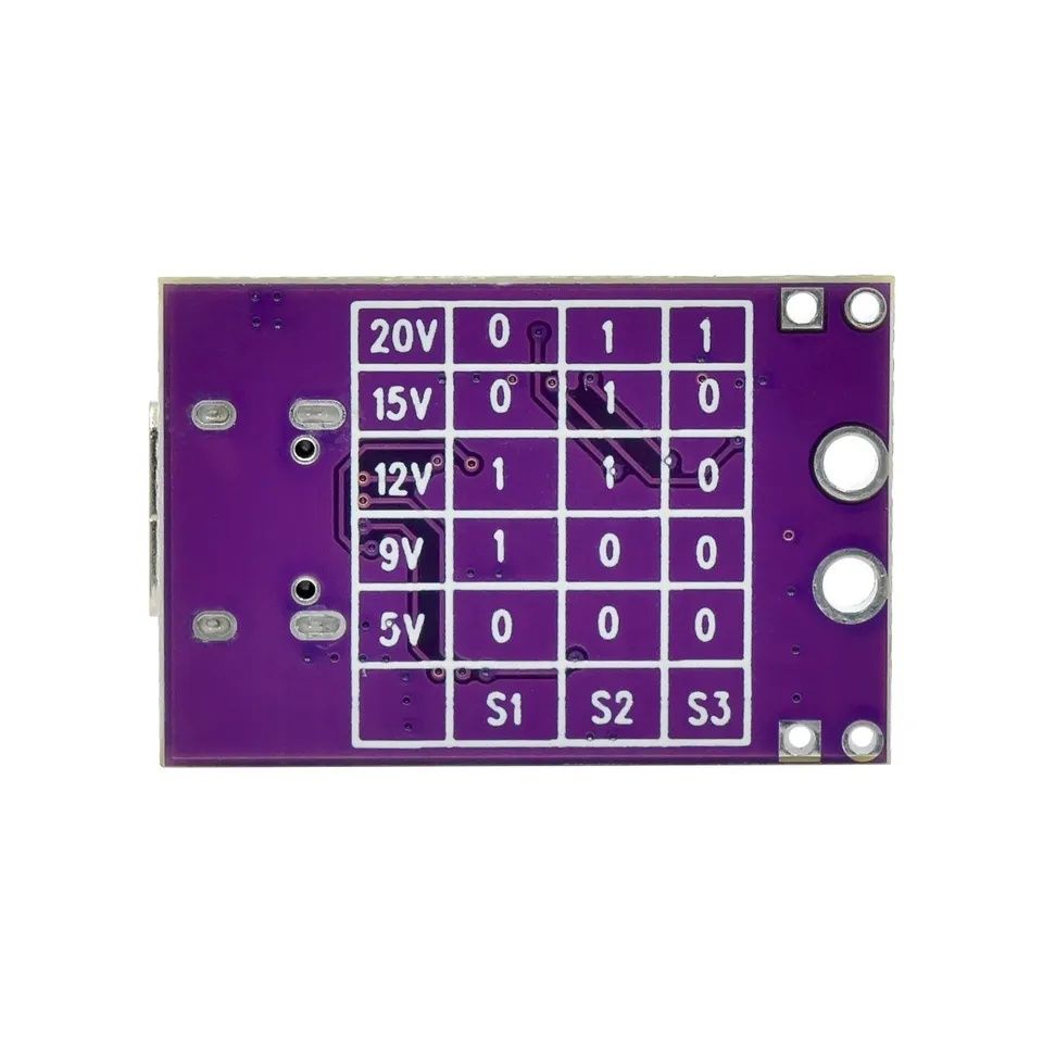 Type-C Триггер USB-C PD/QC/AFC (5V 9V 12V 15V 20V)