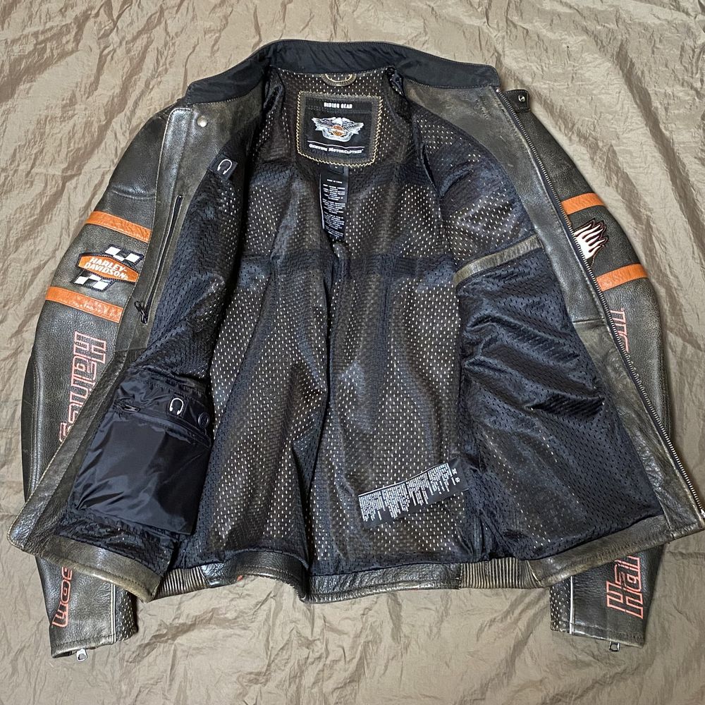 Куртка кожаная • HARLEY DAVIDSON • ( M ) Riding Gear мотокуртка