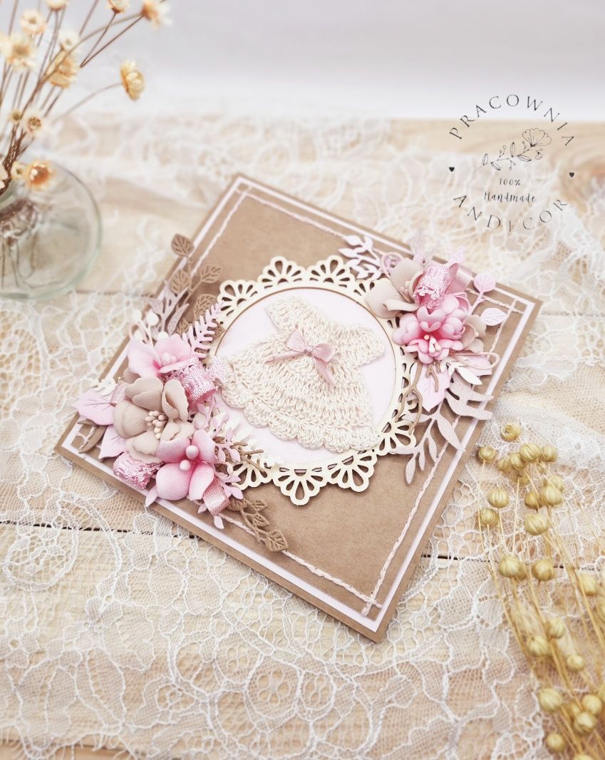 Kartka z okazji Chrztu Świętego hand made