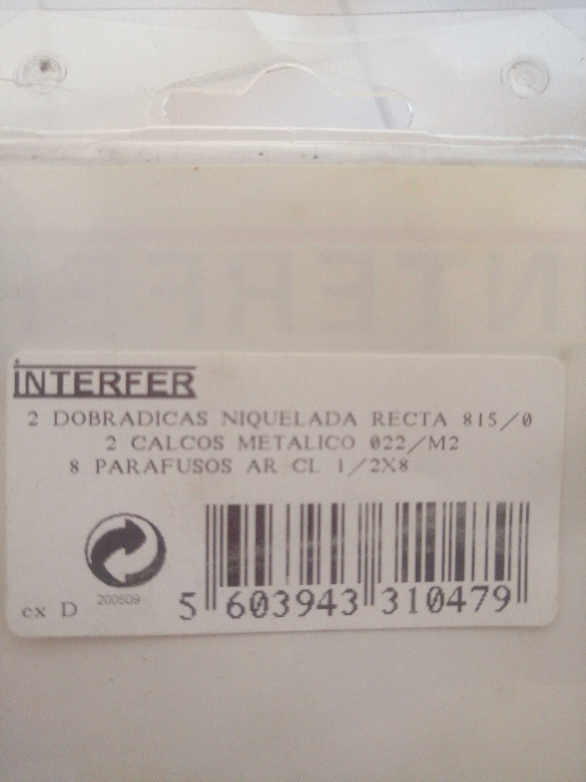 2 cx Dobradiças boqueladas recta 8