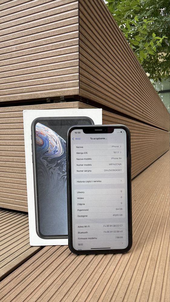 Iphone Xr 64 Gb Black Nowa 100% Bateria