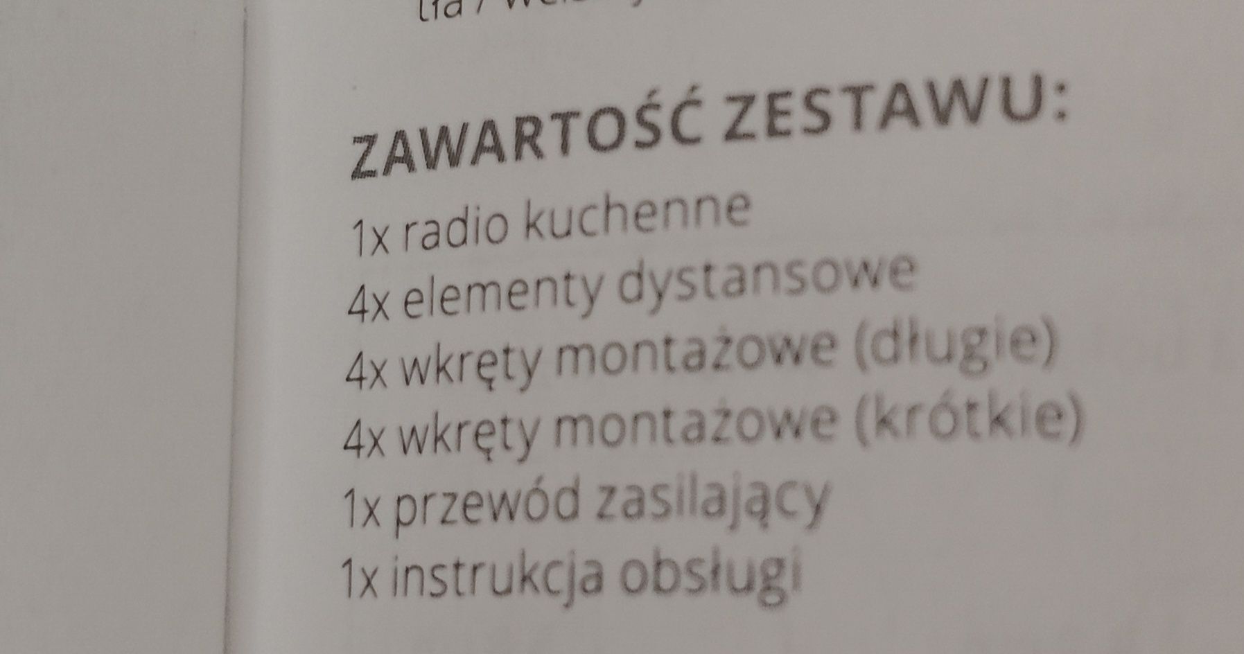 Radio kuchenne podszafkowe Bluetooth DAB+ - czarne