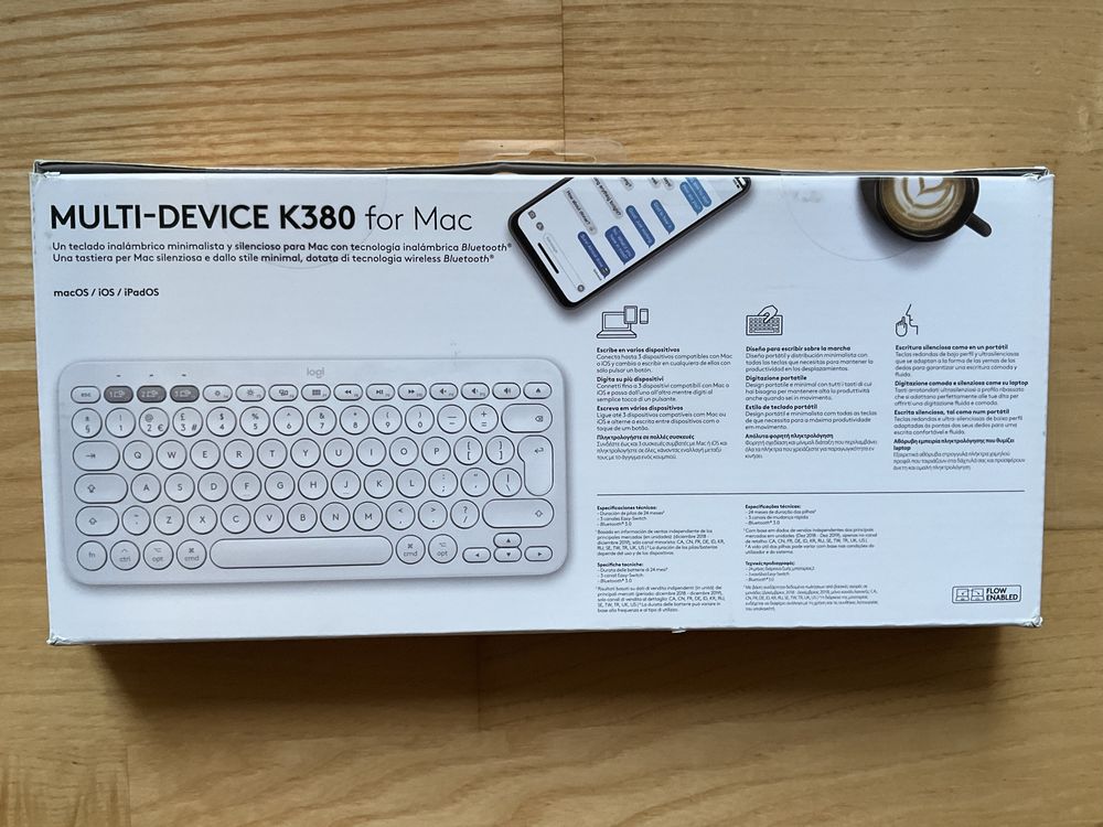 Klawiatura Logitech K380 Mac, qwerty, włoska, IT
