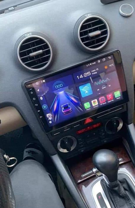 Rádio Audi A3 8P Android 14 com GPS (Novo)