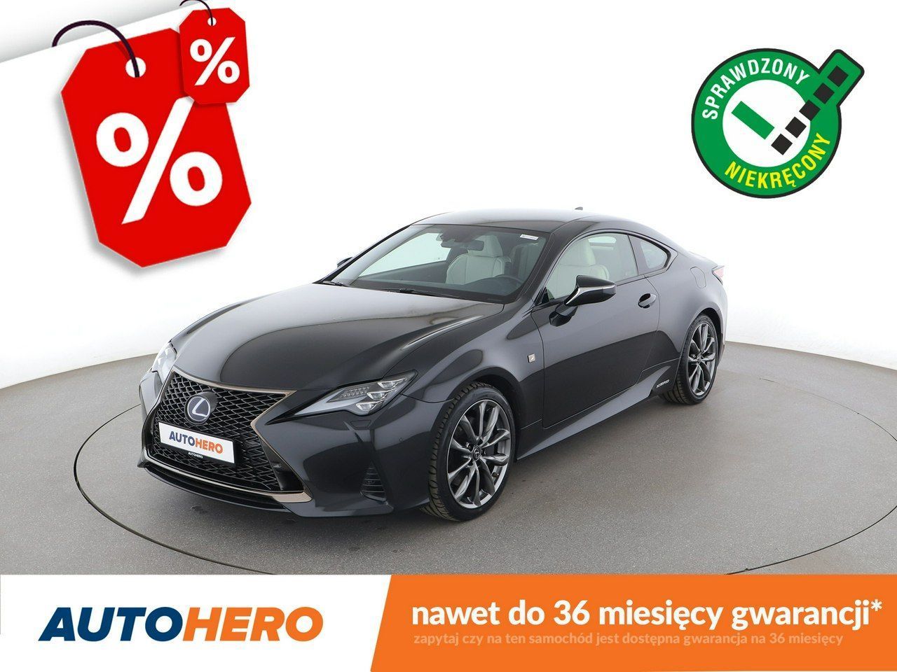 Lexus RC FV23 FL 300h F SPORT Navi ACC Grzana Wentylowana Skóra Kamera Full LED